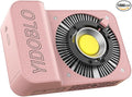 ZC-100BI 100W COB Video Light with Bowens Mount,10000Lux/m 2700K-7500K Bi-Color Camera Light with 10 Scenario Simulations Control Continuous Lighting for Photography (ZC-100 Pink Full kit)