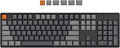 Keychron K10 RGB Full Size Layout Hot-Swappable Mechanical Keyboard for Mac Windows, Multitasking 104-Key Bluetooth Wireless/USB Wired Gaming Keyboard with Keychron Super Red Switch Aluminum Frame