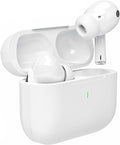 True Wireless Earbuds Bluetooth 5.3 Mic Noise Cancelling IPX7 Waterproof Hi-Fi Stereo Sound Long Battery 42H Playtime Auto Pairing for iPhone Headphones pro,White
