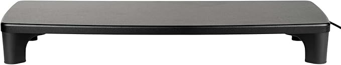 3M Adjustable Monitor Stand with 4-Port USB Hub, Black, Great for Computer Monitors, Laptops, TVs, Speakers, Printers and More
