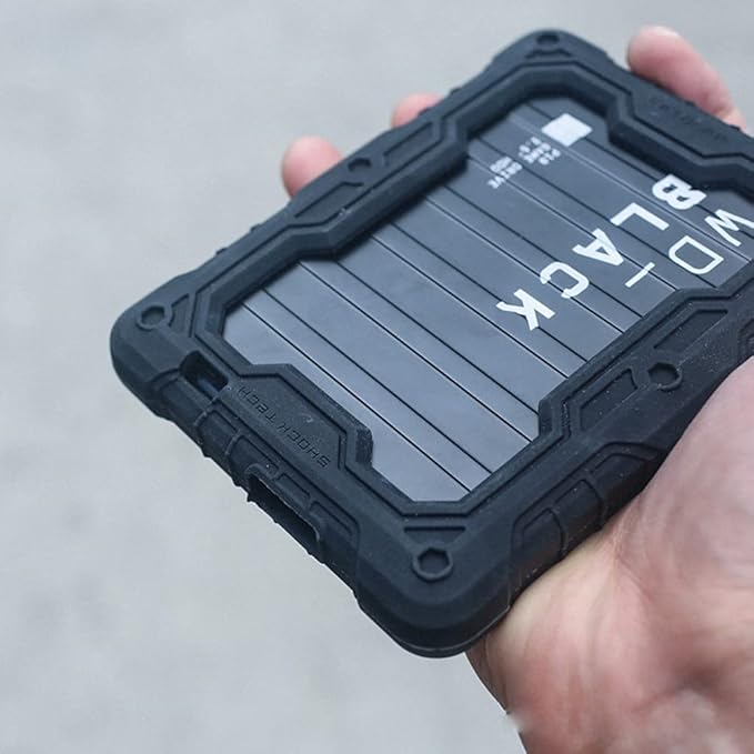 FATBEAR Tactical Military Rugged Shockproof Armor Protective Skin Case Cover for Western Digital WD Black P10 2TB 4TB 5TB Mobile Hard Drive (for P10 2TB)