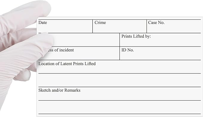Leelosp Basic Latent Fingerprint Kit Bichromatic Fingerprint Powder Finger Print Forensic Science Kit
