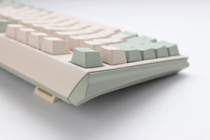 Ducky One 3 TKL Matcha 80% Mechanical Keyboard: Quack Mechanics Dampening, Hot-Swappable Cherry MX Silver Switches, High-Density PBT Tripleshot Keycaps, no RGB, US