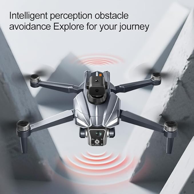 K18MAX GPS Drones with Camera for Adults 4K , 4.5" LCD remote controller, 360° obstacle avoidance, GPS-guided return-to-home, 5G Wi-Fi transmission, brushless motors, one-touch takeoff, 40 minutes of flight time— Ideal Gift & Toy for Beginners.