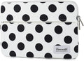 Canvaslife Waterproof 13-Inch Laptop Sleeve with Pocket for 13.3-Inch Laptop and MacBook Air/Pro 13 (Black Dot Pattern)
