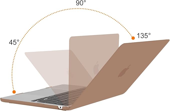 MOSISO Compatible with MacBook Air 13 inch Case M5 2026 M4 2025 M3 M2 2024-2022 A3449 A3240 A3113 A2681, Hard Shell&Keyboard Cover&Screen Film&Type C for MacBook Air 13.6 inch Case, Mocha