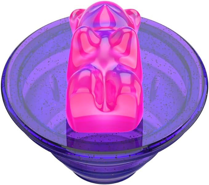 PopSockets Adhesive Phone Grip, Holder, Phone Stand, Kawaii - Gummy Bear Purple