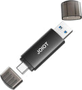 64GB USB C Flash Drive Dual USB 3.0 Flash Drive Type C + USB A Portable Type-C Flash Drive 2-in-1 USB-C Thumb Drive for Smartphone Tablet Computer Mac iPhone 16/17 Black