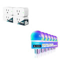 Linkind Matter Smart RGBTW Bulb, Color Changing Light Bulbs Music Sync, Bundle with Linkind Matter Smart Plug, Work with Apple Home, Siri, Alexa, Google Home, SmartThings