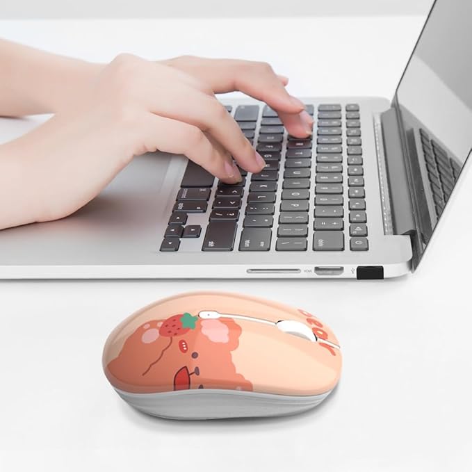 JUHOO Wireless Mouse with Nano Receiver for PC, Laptop, Notebook, Computer, MacBook, Less Noise, Portable Mobile Optical Mice