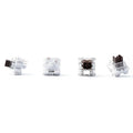 Keychron Silent K Pro Brown Switches 110PCS – 3-Pin Hot-Swap Quiet Tactile Switches with Finger-Like Bump, Moderate 55gf Press Feel & Clear Rebound, Factory Lubed, SMD-LED Compatible