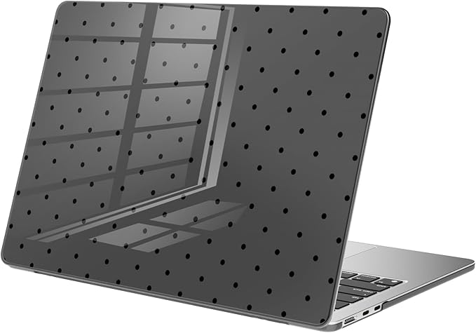 Compatible with MacBook Air 13 inch Case M1 A2337 A2179 A1932 2022 2021 2020 2019 Release, Cute Polka Dot Protective Hard Shell Clear Black Cover for MacBook Air 13.3 inch