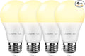 Lighting EVER LED Smart Light Bulbs, Compatible with Alexa and Google Assistant, 60 Watt Equivalent, Dimmable with App (Not Support Traditional Dimmers), Warm White 2700K, A19 E26, 2.4GHz WiFi Only