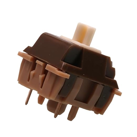 Caramel Latte V2 Linear Pre-Lubed 5-Pin MX Mechanical Keyboard Switches - 45g Gaming & Typing Switch with Smooth Linear Response, Hot-Swappable for Custom Keyboards