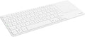 Rapoo Portable Wireless Keyboard with Touchpad, Multi-Device HTPC Keyboard for PC-Connected TV/Tablet/Steam Deck/Gaming Console/Raspberry Pi/Mini PC - Support Touch Gestures for Windows & Mac