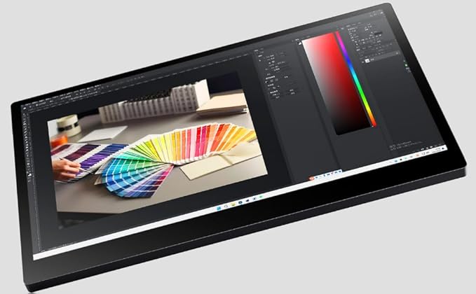 Pro 15.6" 4K OLED Touchscreen Monitor, Professional Portable Display,10-bit HDR Color,100% AdobeRGB,Includes Passive Capacitive Touch Stylus&Smart Cover — Designed for Creators