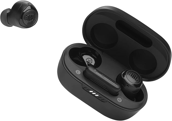JBL Quantum TWS AIR - True Wireless Gaming Earbuds with Smart Ambient Technology, Low Latency 2.4GHz USB-C dongle or Bluetooth, 4 beamforming Microphones (Black)