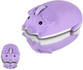 elec Space Cute Pig Design Wireless Mouse Dual Mode Bluetooth & USB Mouse, Silent Operation, Ergonomic, Perfect for Laptops & PCs, Ideal Gift for Animal Lovers and Family(Purple)
