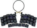 Split Ergonomic Mechanical Keyboard, Powered by QMK, Keyboard Comes Fully Assembled with MX Switch Support, 36-Key Layout, USB-C Connectivity, 28 Extra Keycaps & Switches Included