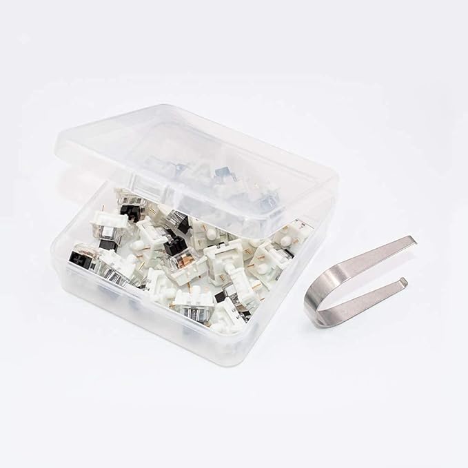 outemu Black Switches,20-Pack 3-Pin Linear Heavy 65gf Dustproof RGB Key Switches - Cherry MX Equivalent - DIY Replaceable for Mechanical Keyboard