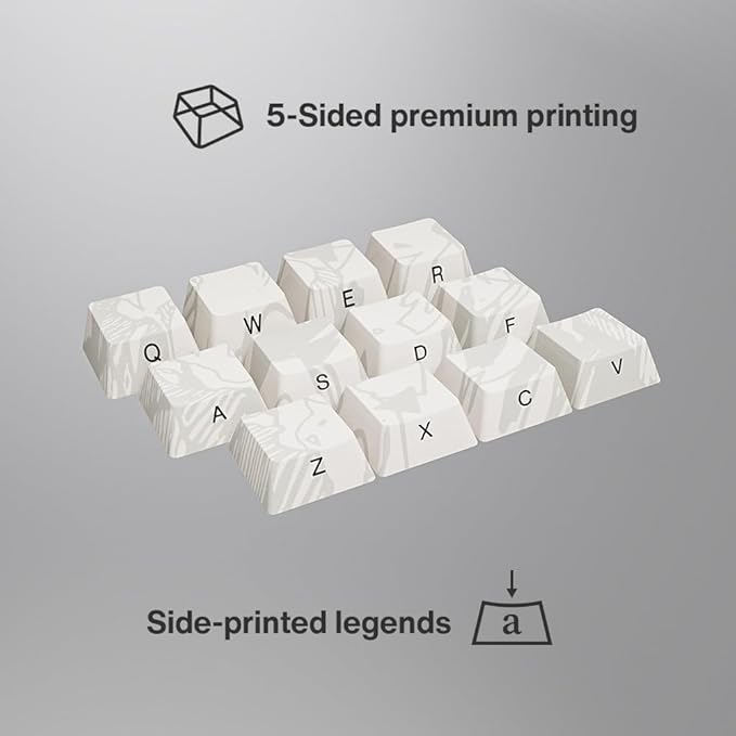 Team Liquid Star Wars Boba Fett PBT Dye Sub Keycaps for Mechanical Gaming Keyboards, Cherry MX Switches, Custom Side Print, ANSI ISO Support, US Layout - Officially Licensed