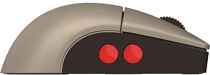 8BitDo Retro R8 Mouse with Charging Dock, PAW 3395 Optical Sensor DPI 26,000, Wireless Mouse with 4K Polling Rate, Programmable Buttons, and HUANO Micro Switches - C64 Edition