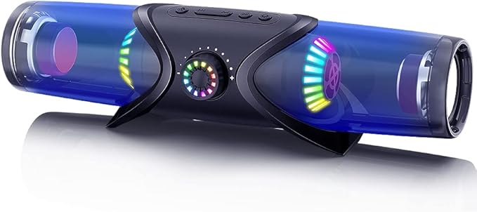 WolfLawS Computer Speakers,Bluetooth SoundBar,Computer Speakers for Desktop Monitor with RGB Light,PC Speakers with Subwoofer,USB Powered Sound Bar for Laptop 3.5mm Headphone Jack