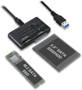 ICY DOCK 2.5” & M.2 SATA III HDD SSD to USB 3.2 Gen 1 (5Gbps) Hard Drive Docking Station Reader Adapter | EZ-Adapter MB031U-1SMB