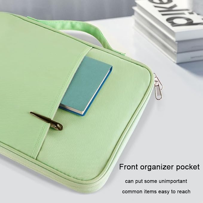 9-11 Inch Tablet Carrying Case, Padded Travel Sleeve Bag for iPad Pro 11-in (M4), iPad 10.9 (10th Gen), iPad Air 11-in (M2), Galaxy Tab S9/S8 (Mint Green-11)