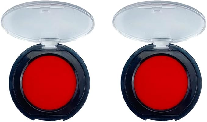 iMark Fingerprint Pad, Thumbprint Pad for Notary, Security ID & Law Enforcement – 2 Pack (Red)