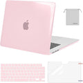 MOSISO Scratch-Resistant Case Compatible with MacBook Air 15 inch M5 2026 M4 2025 M3 M2 2024 2023 A3448 A3241 A3114 A2941, Protective Hard Shell&Keyboard Cover&ScreenFilm&Storage Bag, Rose Pink
