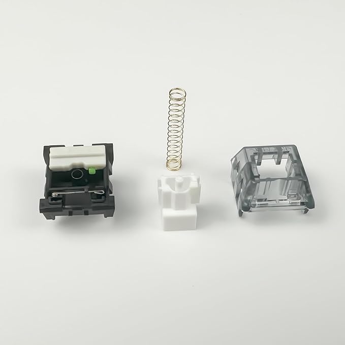 Upgrade Kailh Box White V2 Switches for Mechanical Keyboard,5-Pin 45gf Clicky/Pre-Lubed/Dust&Waterproof Switches(10pcs,Box White V2)