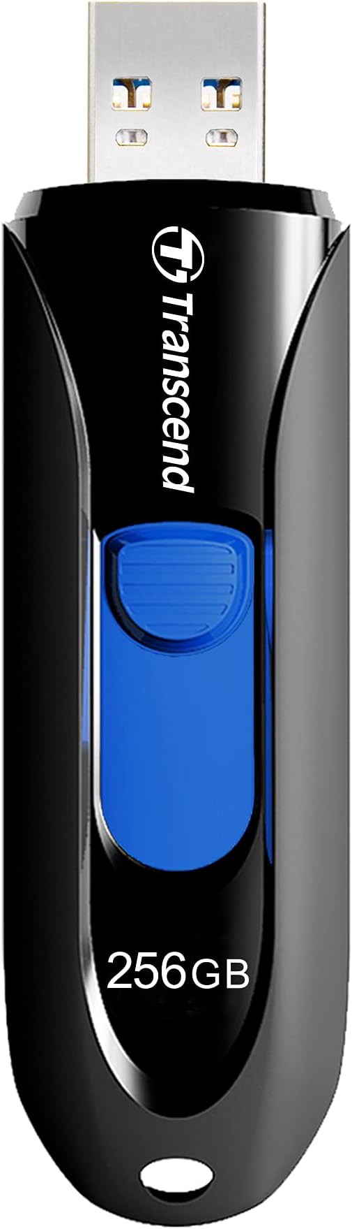 Transcend JF790 256GB USB Flash Drive, for PC/Mac/Laptop/Windows/Computer/Desktop/TV/Car Audio, USB3.2 Gen1 Memory Stick, Thumb Drives Data Storage w/Retractable Connector, USB2.0/3.0/3.1 Compatible