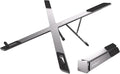KYOLLY Portable Aluminum Laptop Stand for Desk, Adjustable Ergonomic Laptop Riser, Foldable X Shape Notebook Computer Holder, Anti-Scratch Laptop Mount for 10-17 Inch Laptops, for Office Home Travel