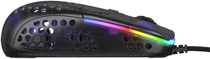 Xtrfy MZ1, Ultra-Light Wired Gaming Mouse, Cutting-Edge Pixart 3389 Sensor, Unique Shape for Optimum Aim, Adjustable RGB Lighting, Zy’s Rail Edition