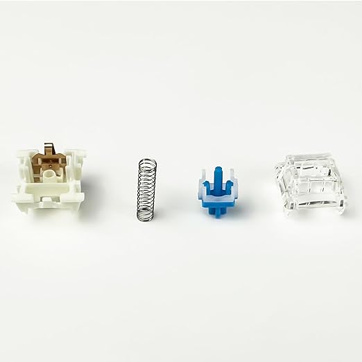 Gateron G Pro 3.0 Blue Switches for Mechanical Keyboard,3-Pin 60gf Clicky/Pre-Lubed/Pin-Enhanced Switches(36pcs,Blue)