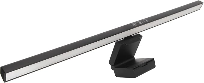LICAEVEY Monitor Light Bar, 19.7in Light Bar with Clamp, 3 Switchable Light Modes and Touch Control, No Screen Glare Monitor Desk Lamp for Work and Office (Black)
