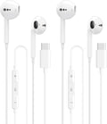 USB C Headphones for iPhone 17 16 15, Wired Earbuds USB C with Microphone & Volume Control, for Apple Headphones Wired, Earphones for iPhone, Android, iPad, Galaxy S25 S24 Ultra, Pixel 9 【2 Packs】