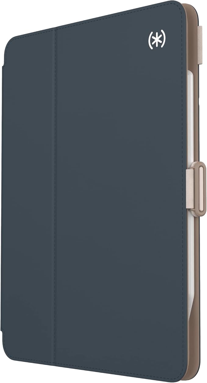 Speck iPad Pro 4th Generation Case - Hard Back Case for Apple iPad Pro 11-inch (2022) - Slim Multi Range Stand, Apple Pencil Holder, Drop Protection, Camera Shield - Balance Folio Almond Milk/Mocha