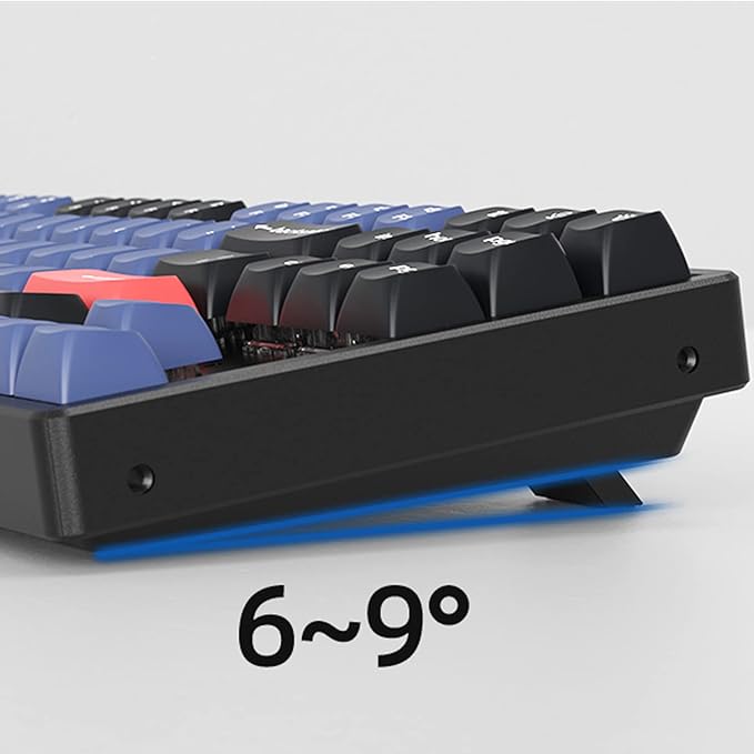 Keychron K8 Pro QMK/VIA Wireless Mechanical Keyboard, Hot-Swappable Aluminum Frame TKL Custom Programmable Keyboard with RGB Backlit, Gateron G Pro Red Switch