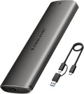 Lemorele Aluminum M.2 NVMe Enclosure,USB 3.2 Gen2 10Gbps Tool-Free ,SSD Enclosure for NVMe PCIe M-Key,Nvme USB Adapter Support UASP Trim for 2280 2260 2242 2230(Sata NOT Supported)