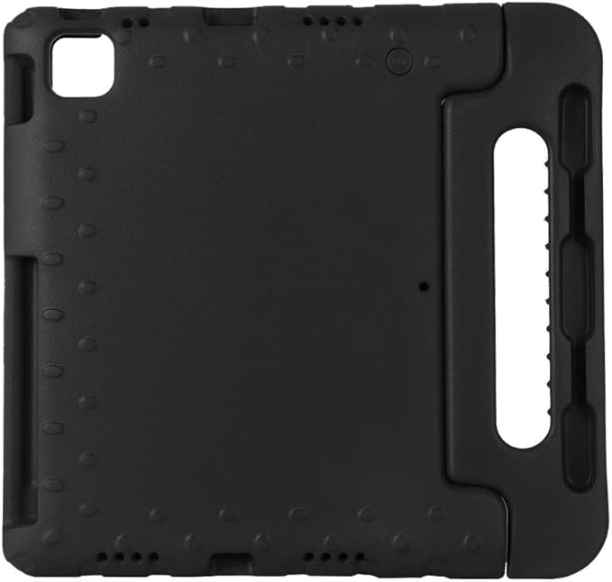 Kids Case for iPad Pro 11" 2022/2021/2020 (4th/3rd/2nd Gen), Techcircle [Support Pencil Charging] Handle Stand Lightweight EVA Foam Bumper Protective Rugged Drop Protection Child Proof Cover, Black