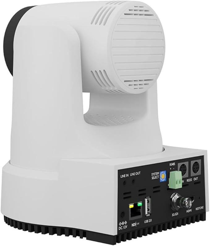 PTZOptics Move 4K 12X Optical Zoom Camera (White)