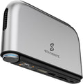PocketCloud Portable NAS, M.2 NVMe & SD Card Slots, Up to 8TB Capacity (Diskless), One-Click Backup, Wi-Fi 6 Support, LCD Display & App Control, Dual 3200mAh Batteries for Outdoor Backup