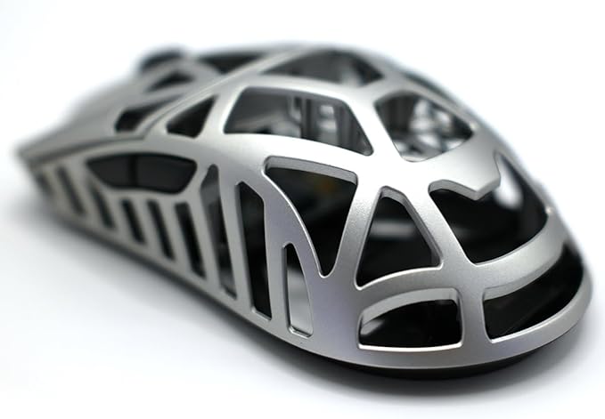 MK x WLMOUSE Beast X Max Wireless 8K Mouse (OM Opticals, Metallic Silver)