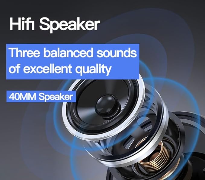 Upgraded Hybrid Active Headphones with Transparent Modes Playtime Wireless Bluetooth with Mic, Deep Bass Soft-Earpads Fast Charging-Purple