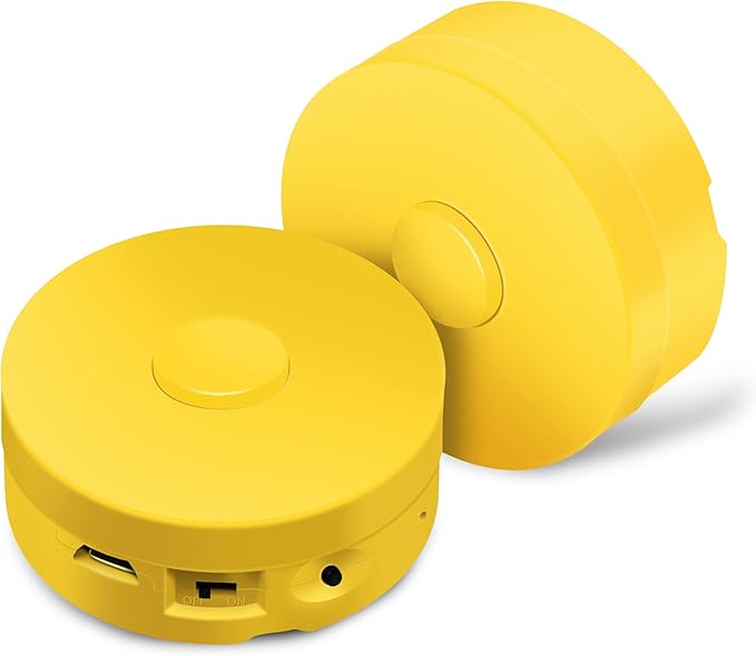 16 Minutes Voice Recorder, Record Custom Message for Crafts, Stuffed Bear, Baby Doll, and Pillow (2Pack + Yellow)