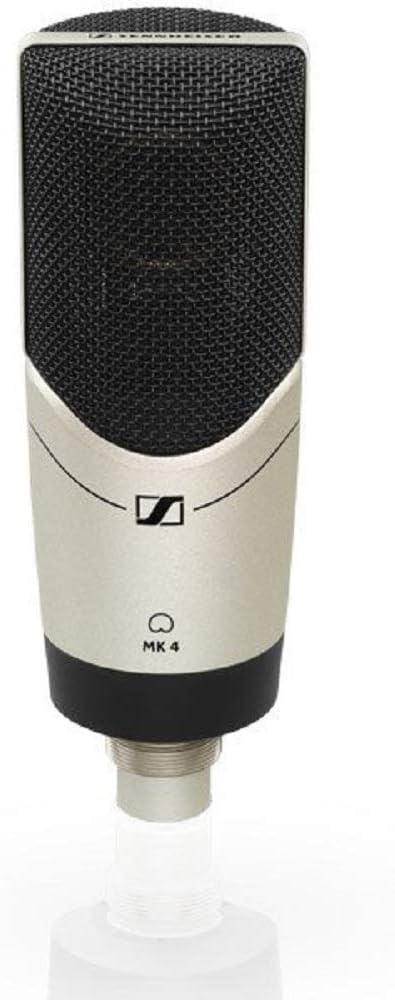 Sennheiser Pro Audio MK 4 Cardioid Condenser Studio Microphone Bundle with Focusrite Scarlett Solo 4th Gen USB Audio Interface