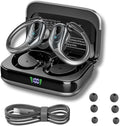 Groove Wireless Bluetooth Earbuds with Charging Case | Wireless Sports Earbuds | Running Ear Phones | Black Electronics