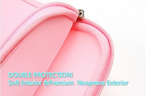 7-8 Inch Tablet Carrying Sleeve Bag, HannyBoo Protective Neoprene Zipper Case Cover for New iPad Mini 5th Generation 7.9" 2019, iPad Mini 5 4 3 2 1, Galaxy Tab A 8.0 2018, NeuTab 7" - Black